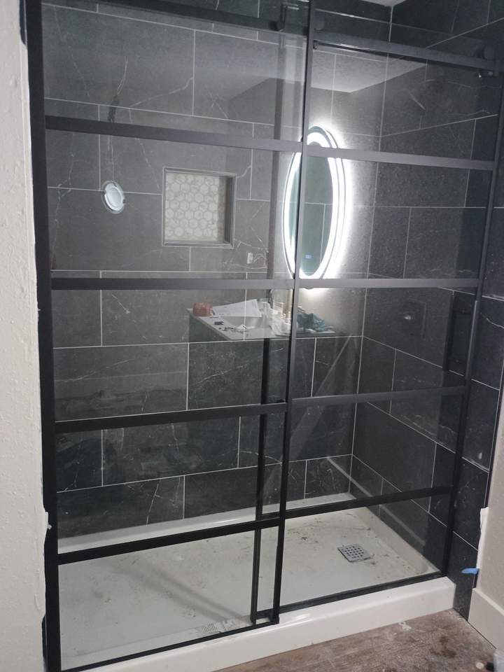 Custom tile shower